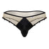 CandyMan 99860 Fishnet Thongs Color Nude-Black